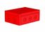 Коробка 190х140х73 ПС полистирол, алый цвет корпуса и крышки,низкая крышка,пластина МП1 | КР2802-141 HEGEL