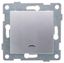 Выключатель одноклавишный Ugra инд, механизм, 10А, 250В, серебро - С11В18-004 GUSI