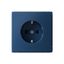 Розетка ArtGallery 16А с заземл. механизм аквамарин SE GAL001143 APC
