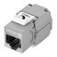 Вставка Keystone Jack RJ-45(8P8C), 180 градусов, категория 5e, экранированная, без инструмента Toolless - 7965c Cabeus