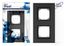 Рамка 2-м Pixel IP44 карбон TOKOV ELECTRIC TKE-PX-RM2-C14-IP44