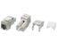Вставка Keystone Jack RJ45 (8P8C) кат.6A (10G) экранир. KJ9-8P8C-C6A-90-SH-F Hyperline 432596