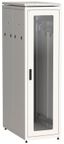 Шкаф напольный сетевой 19'' LINEA N 38U 800х1000мм стеклянная передняя дверь. задняя металлическая серый - LN35-38U81-GM IEK