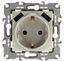 Розетка 2P+E 16A-250В, штор. с 2xUSB 5В-3А, Эра12, шампань (10/100/2000) 12-4109-04 - Б0047843