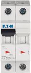 Автоматический выключатель 2,5А, кривая отключения D, 1+N полюс, отключающая способность 6 кА PL6-D2,5/1N - 164942 EATON