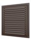 Решетка вентиляционная вытяжная стальная с покрытием полимерной эмалью и сеткой 250х250, цвет Коричневый - 2525МЭ кор ЭРА 17598