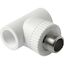 Тройник комбинированный 32 х 3/4' НР полипропиленовый PPR белый - PA25016P PRO AQUA