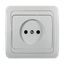 Розетка одинарная CLASSICO белая 2022 | 4680005959891 IN HOME