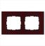 Рамка 2-постовая, стекло цвет Гранатовый - G1002GH Jasmart