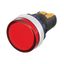 Сигнальный индикатор со встроенным диодом 9-24В, красный, алюминий, зажим Plug-In | M22L-F24RAP DKC ДКС