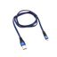 Кабель REXANT USB-microUSB 1 м, плоский провод, синяя джинсовая оплетка |18-1163 | MEET 18-1163