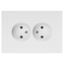 Розетка однофазная скрытого монтажа, в рамку без шторок белый 16А 250В IP20 винтовые зажимы 6-204-01 Intro Accent - Б0063447 ЭРА