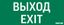 Пиктограмма (Наклейка) Выход-Exit для аварийно-эвакуационного светильника IP20 | V1-R0-70354-21A01-2012 VARTON