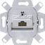 Одинарная компьютерная (UAE) розетка, для штекеров RJ-45, категория 6; универсальные встраиваемые механизмы | UAE8UPOK6 Jung