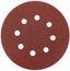 Круг шлифовальный с отверстиями (липучка) 125мм Р 60 алюм./оксидные (уп.5шт) КУРС 39783