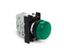 Сигнальная арматура с блоком подсветки B9 (зелёный светодиод, 12-30В AC/DC), зелёный цвет, серия B, IP50 - B090XY EMAS