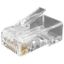 Разъем под витую пару PLUG-8P8C-U-C6-100 RJ-45(8P8C) кат.6 (50 µ"/ 50м.дюй.),универсальный (д. одн. имногож. каб.) (100 шт) | 49367 Hyperline