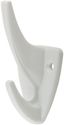 Крючок-вешалка 2-рожковый пластиковый бел. КУРС 66845