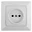 Розетка СП Solo 4-201-01 16А 250В 2P бел. Intro Б0043305 ЭРА