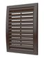 Решетка вентиляционная вытяжная наружная, из ASA пластика 180х250, цвет Коричневый - 1825РРН кор ЭРА 18837