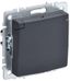 Розетка BRITE РСбш10-3-БрГ 16А IP20 с заземл. защ. шторки крышкой механизм графит IEK BR-R16-16-K53