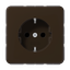 Штепсельная розетка SCHUKO 16А / 250В, пружинные зажимы; дюропласт; коричневый; CD500 | CD1520BR Jung
