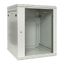 Шкаф настенный 19дюйм TERACOM PRO 6U 600х450мм дверь стеклянная с замком-ручкой сер. EKF TRP-WLL-0664-40G
