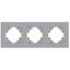 Рамка 3-местная City серебр. GUSI С1113-004