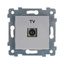 Механизм розетки ТВ 1-м СП Аксиома IP 20 РТВ1-460 алюм. Кунцево 121017