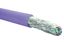 Кабель S/FTP кат.6A 4 пары нг(А)-LSLTx общий экран индивид. внутр. прокладки фиолет. (уп.500м) Eurolan 19C-SA-05VL-R500