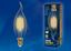 Лампа светодиодная LED-CW35-5W/GOLDEN/E14 GLV21GO Vintage форма "свеча на ветру" зол. колба упак. картон Uniel UL-00002397