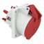 Розетка встраиваемая 32А 5п 400В IP44 наклонная фланец 85х85 Quick-Connect Bals 12995 12995-Bals