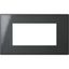 Рамка 4мод. Axolute Air декоративная итальянская модульность антрацит Leg BTC HW4804HS Legrand