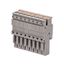 Штекер зажим push-in 8 точек подключения 2.5кв.мм сер. DKC VPR-P-2.5-8 ДКС