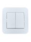 Выключатель 2-кл. 1п СП ASTI 10А IP20 в сборе бел. LEZARD 7081-0202-101
