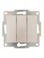 Выключатель 3-кл. 1п СП Karina 10А IP20 механизм жемчуж./бел. перламутр. LEZARD 707-3088-109