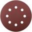 Круги шлифовальные с отверстиями (липучка), алюминий-оксидные, 125 мм, 5 шт Р 180 - 39668 РОС