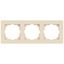 Рамка для розеток и выключателей Intro Accent 6-503-02 на 3 поста, СУ, слоновая кость | Б0063781 ЭРА