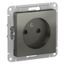 Механизм розетки 1-м СП ATLAS DESIGN без заземл. защ. шторки 16А сталь SchE ATN000949 APC