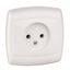 Розетка 1-м СП Рондо 10А IP20 250В без заземл. защ. шторок бел. SchE RS10-185-BI APC