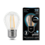 Лампа светодиодная филаментная LED 5 Вт 450 лм 4100К шар P45 нейтральный E27 AC 220В прозрачная колба диммируемая Black Filament Gauss - 105802205-D