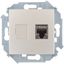 Розетка компьютерная Simon15 RJ45 CAT.6A (АМР FTP) шампань Simon 1591563-034