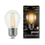 Лампа светодиодная филаментная LED 5 Вт 420 лм 2700К шар P45 теплый E27 AC 220В прозрачная колба Black Filament - 105802105 Gauss