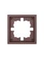 Рамка 1-мест. горизонт. ZIMA шоколад LEZARD 704-7300-146