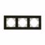 Рамка 3-местн. Ugra стекло черн. GUSI С1130-031