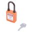 Замок безопасности навесной нейлоновая дужка BD-G17DP Orange - 11059 ПТК