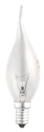 Лампа накаливания ЛОН 40Вт E14 220В CT35 clear свеча на ветру | 3321451 Jazzway