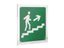 Знак безопасности PT-22228.E15"Напр. к эвакуац. выходу по лестн. вверх (прав.)" Белый свет a21592 BS