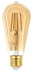 Лампа светодиодная декоративная LED 7 Вт 910Лм 2400К груша, филамент золотистый теплый E27 230В F-LED ST64-7W-824-E27 gold - Б0047664 ЭРА