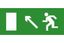 Эвакуационный знак ЭП05 Налево вверх 140x280 мм | 140280 TechnoLux
